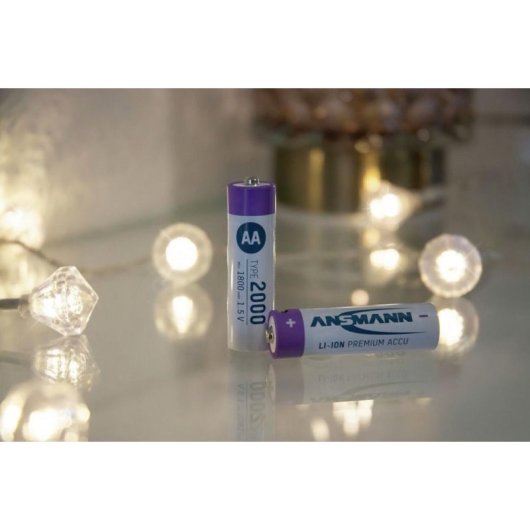 Pilha Ansmann 1312-0036 AA Iões de Lítio 1,5V 1800mAh Pack 4