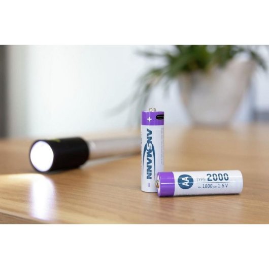 Pilha Ansmann 1312-0036 AA Iões de Lítio 1,5V 1800mAh Pack 4