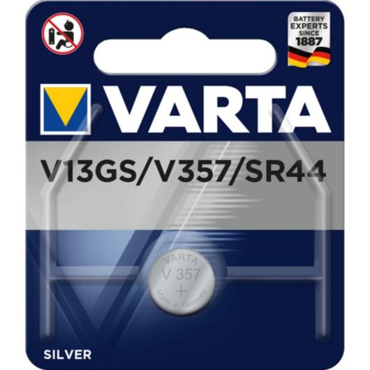 Batteria Varta V13GS SR44 1,55V Ossido d'Argento 155mAh Blister