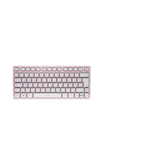 Teclado Cherry KW 7100 Mini Bluetooth inalámbrico compacto rosa QWERTZ