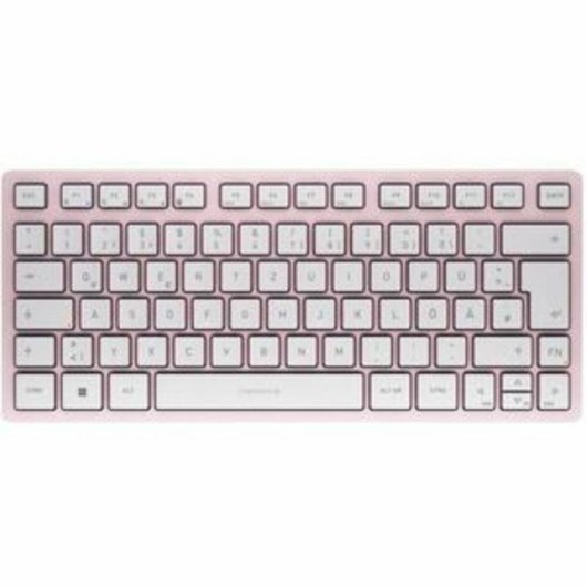 Teclado Cherry KW 7100 Mini Bluetooth inalámbrico compacto rosa QWERTZ