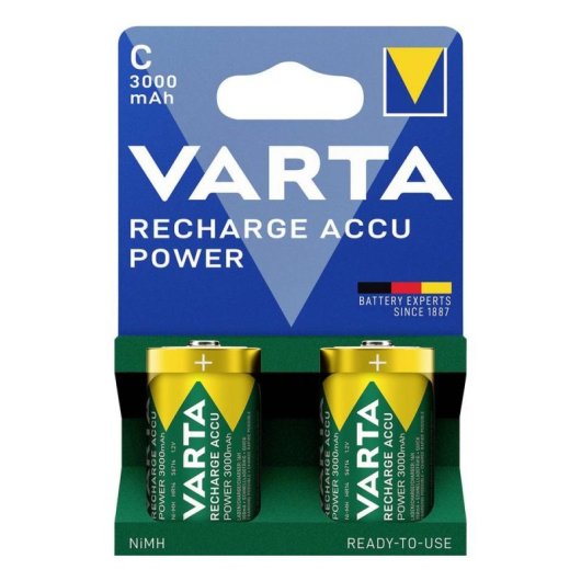Batterie Varta 56714 C NiMH 1.2V 3000 mAh Wiederaufladbar 2 Stück