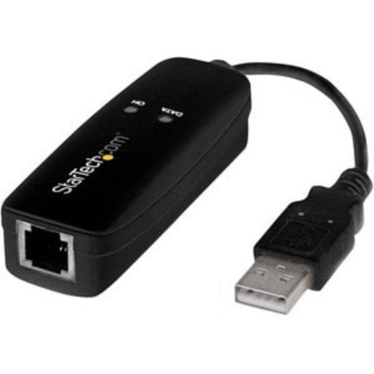 Carte Réseau StarTech.com USB 2.0 56K V.92 Externe Fax Modem Compact