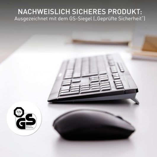 Clavier Cherry Stream Desktop Recharge sans fil QWERTZ avec souris rechargeable AES