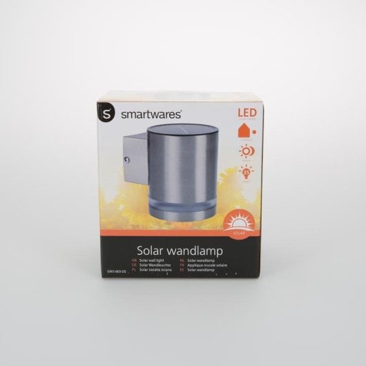 Solar-Wandleuchte Nedis GWS-003-DS LED 35 lm IP44 Edelstahl