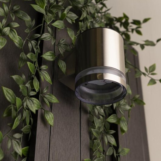 Solar-Wandleuchte Nedis GWS-003-DS LED 35 lm IP44 Edelstahl