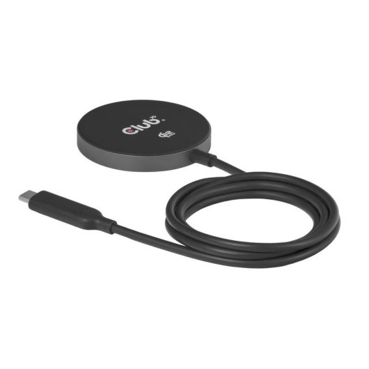 Cargador inalámbrico Club 3D CAC-3027 Qi2 25W MagSafe Negro