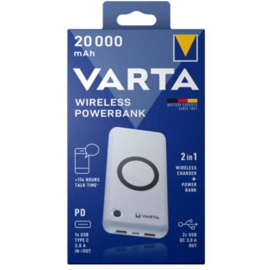 Powerbank Varta 57909 101 111 20000 mAh Quick Charge 3.0 20 W