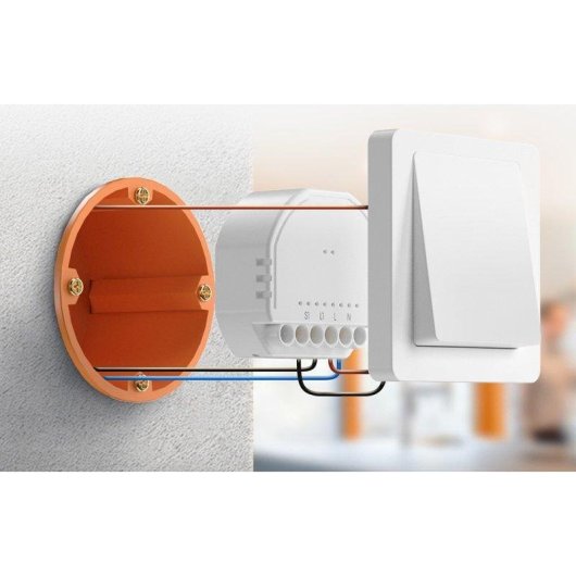 Relé Wi-Fi Meross MSS810HK Controle de iluminação, Compatível com Apple HomeKit