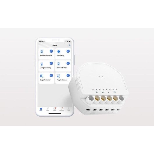 Relé Wi-Fi Meross MSS810HK Controle de iluminação, Compatível com Apple HomeKit