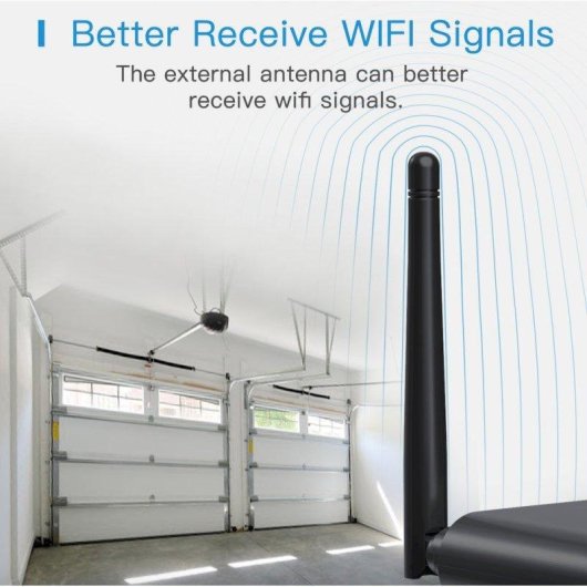 Relé Wi-Fi Meross MSG200HK Controle de portas de garagem, Antena externa, Multi-portas