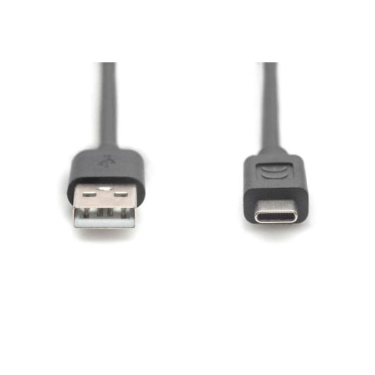 Cable Digitus USB-A USB-C 3 m USB 2.0 Noir