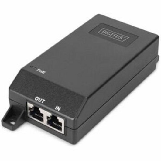 PoE+ Injector Digitus Gigabit Ethernet 30W IEEE 802.3at Schwarz