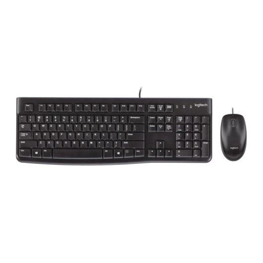 Teclado Logitech MK120 de membrana completo com rato óptico USB QWERTY UK