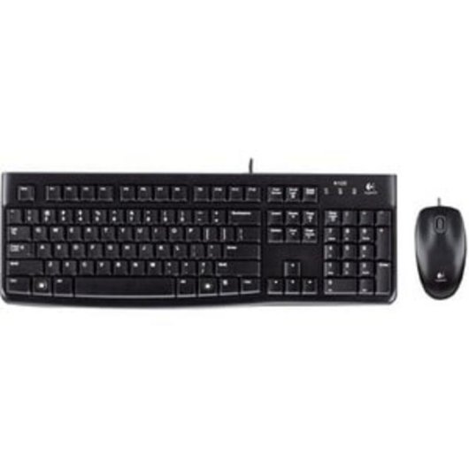 Teclado Logitech MK120 de membrana completo com rato óptico USB QWERTY UK