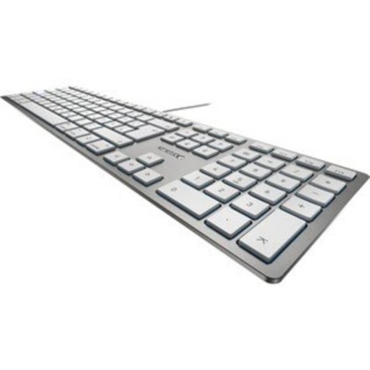 Tastiera Cherry KC 6000 Slim cablata USB QWERTZ completa per Mac argento