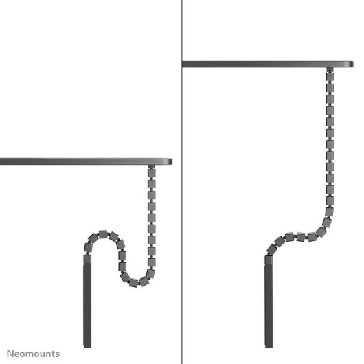 Organizador de cabos Neomounts ADS06-133BL aço preto fixação magnética
