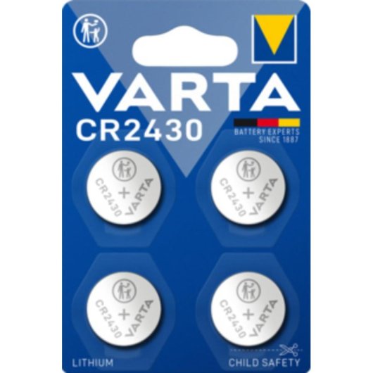 Batterie Varta CR2430 3V Alkaline 4 Stuck Blau Stahl