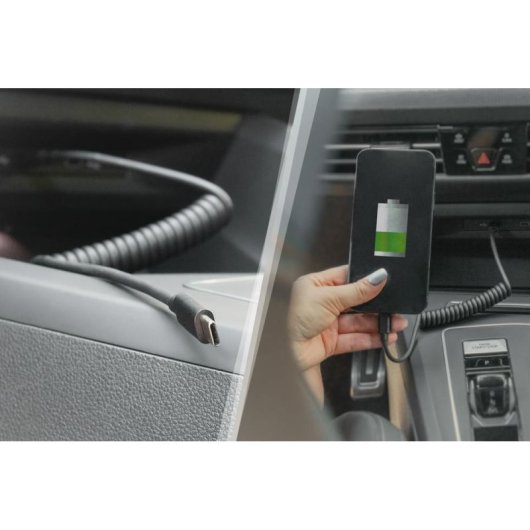 Câble USB Digitus USB-C à USB-C 1 m 60W PD Spirale Noir