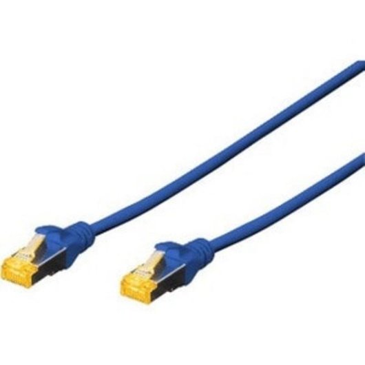 Câble réseau Digitus CAT 6A S/FTP 1 m bleu cuivre LSZH