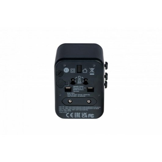 Multiprise Verbatim 49544 Universelle 2 Ports USB 2A 3A Noir