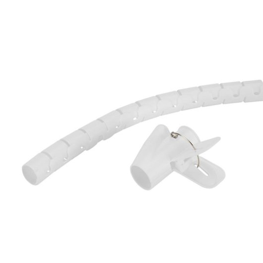 Organizador de cables Neomounts ADS06-142WH para 1-5 cables, blanco, 2000 mm