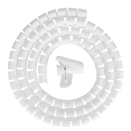 Organizador de cables Neomounts ADS06-142WH para 1-5 cables, blanco, 2000 mm