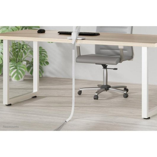 Organizador de cables Neomounts ADS06-142WH para 1-5 cables, blanco, 2000 mm