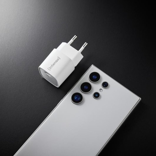 Cargador Intenso W30C² GaN 30W USB-C Carga Rápida Blanco