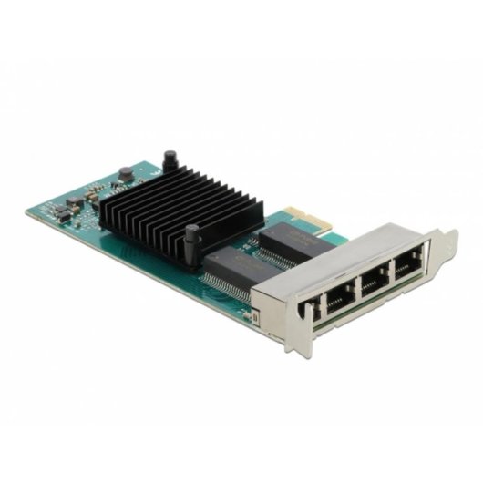 Tarjeta de Red Delock PCI Express 4 Ports Gigabit Ethernet 4000 Mbps Intern