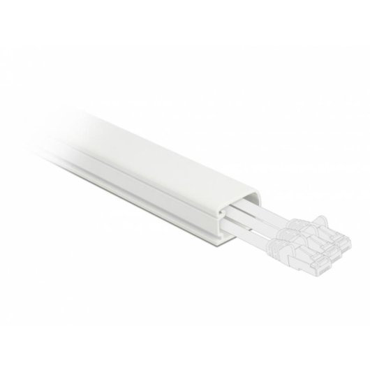 Conducto para cables Delock con cubierta 22 x 15 mm longitud 1 m blanco