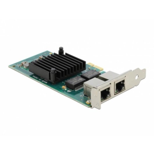 Tarjeta de Red Delock PCI Express 2 Ports Gigabit Ethernet 4000 Mbps Intern