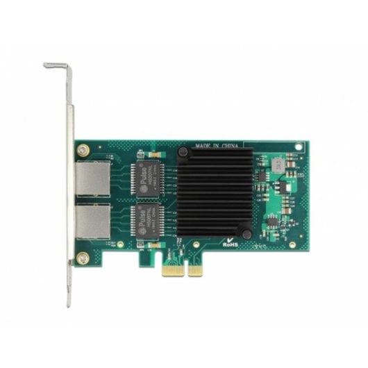 Tarjeta de Red Delock PCI Express 2 Ports Gigabit Ethernet 4000 Mbps Intern
