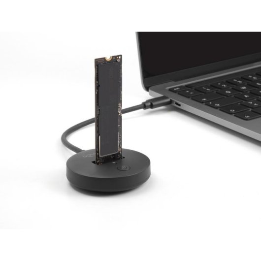 Estación de acoplamiento M.2 Delock USB 10 Gbps Type-C para NVMe/SATA