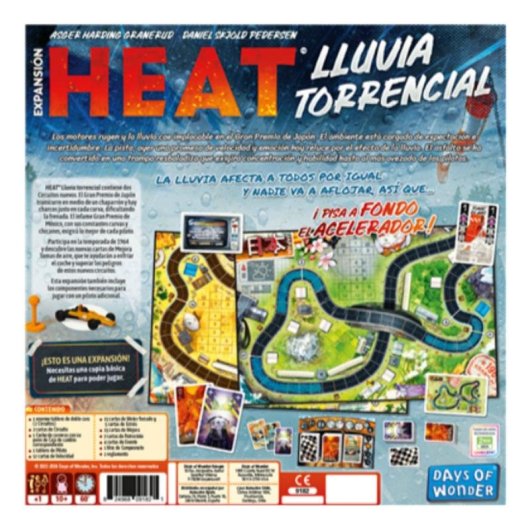 Brettspiel Asmodee Heat Lluvia Torrencial Erweiterung 7 Spieler