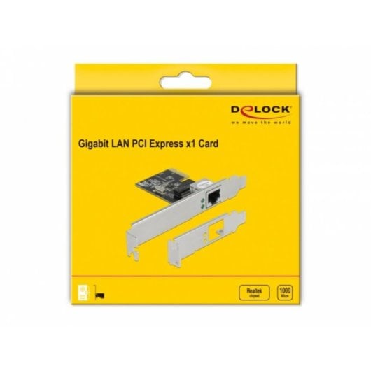 Tarjeta de Red Delock PCI Express Gigabit Ethernet 1000 Mbps Jumbo Frames