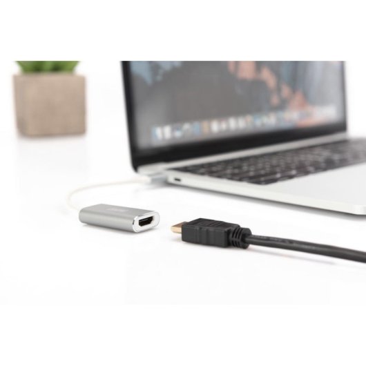 Adaptador Digitus USB-C 3.2 Gen 1 HDMI 4K 0,2 m Alumínio