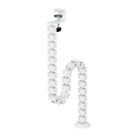 Organisateur de câbles Neomounts ADS06-131WH blanc acier montage à pince