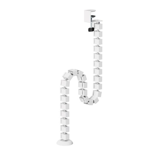 Organisateur de câbles Neomounts ADS06-131WH blanc acier montage à pince