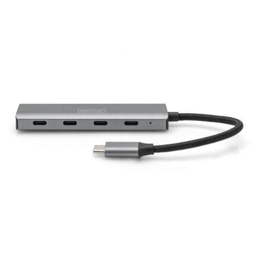 Hub Digitus 4 Ports USB-C 5 Gbps Aluminium kompaktes Design