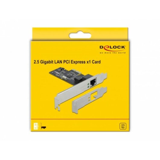 Tarjeta de Red Delock PCI Express x1 2,5 Gigabit Ethernet 2500 Mbps LED