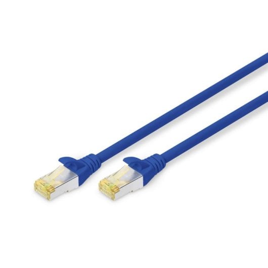 Câble réseau Digitus CAT 6A S/FTP 0,5 m Bleu cuivre LSZH