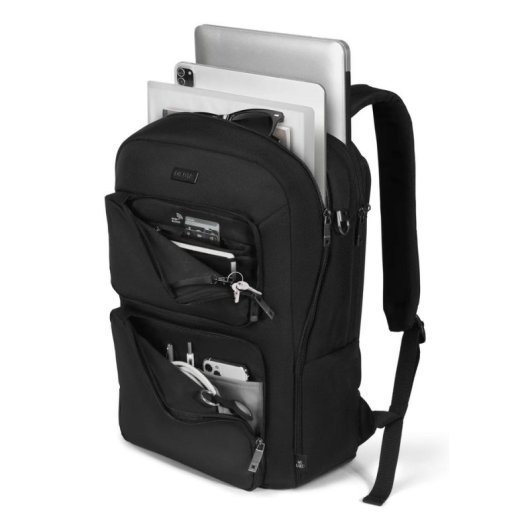 Mochila Dicota SEVEN 14-16 preta 16 polegadas RFID reciclada