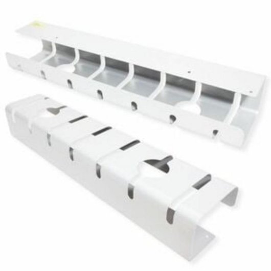 Bandeja de cables ROLINE 17.03.1304 para escritorio, metal blanco