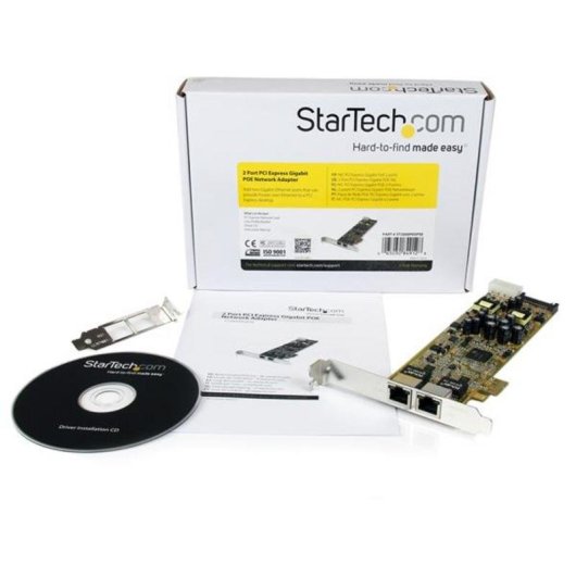 Tarjeta de Red StarTech.com ST2000PEXPSE PCI Express 2 Porte Gigabit PoE 2000 Mbps