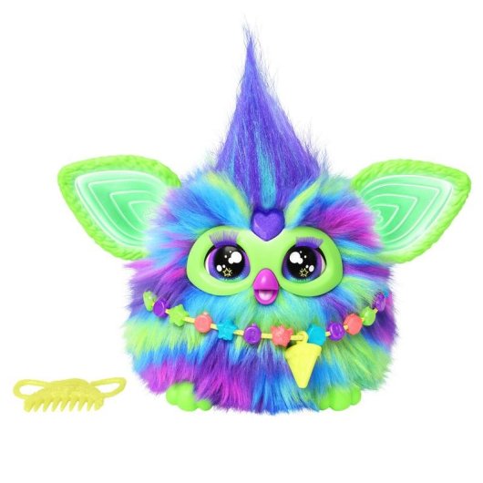 Juguete interactivo Hasbro Furby Galaxy brilla en la oscuridad