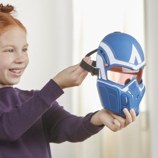 Máscara Hasbro Captain America Brave New World de Visión de Vuelo para Niños