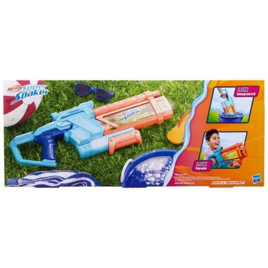 Pistolet à eau Hasbro Nerf Super Soaker Mega Dunk-Fill 1005ml Bleu Orange