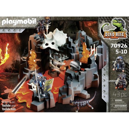 Set de juguetes Playmobil 70926 Guardián de la Mina de Lava con figuras y accesorios