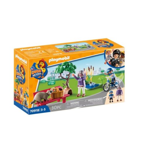 Set de jouet Playmobil Duck On Call 70918 Police Multicolore